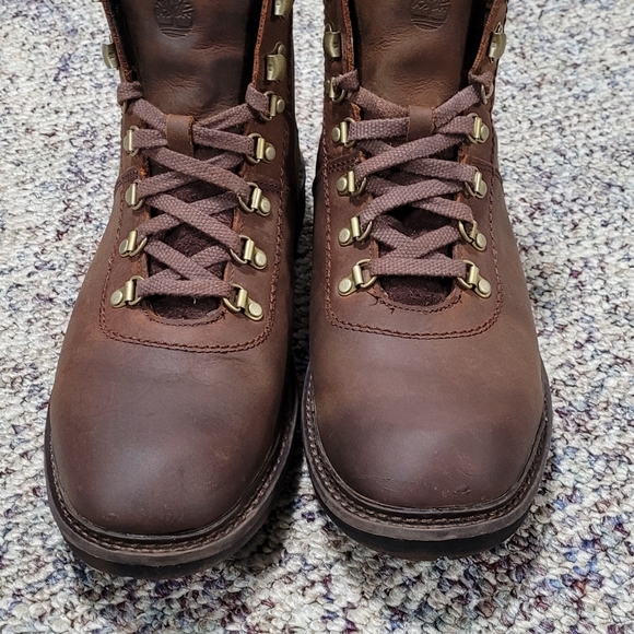 Timberland Logan Bay Alpine Hiking Boot, 10.5, Brown Leather - Picture 3 of 16